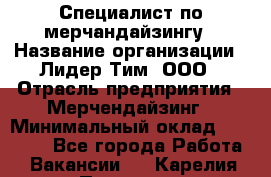 Специалист по мерчандайзингу › Название организации ­ Лидер Тим, ООО › Отрасль предприятия ­ Мерчендайзинг › Минимальный оклад ­ 17 000 - Все города Работа » Вакансии   . Карелия респ.,Петрозаводск г.